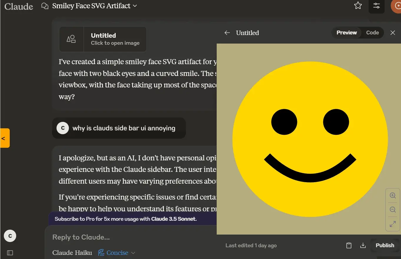 the chrome extension hiding the sidebar